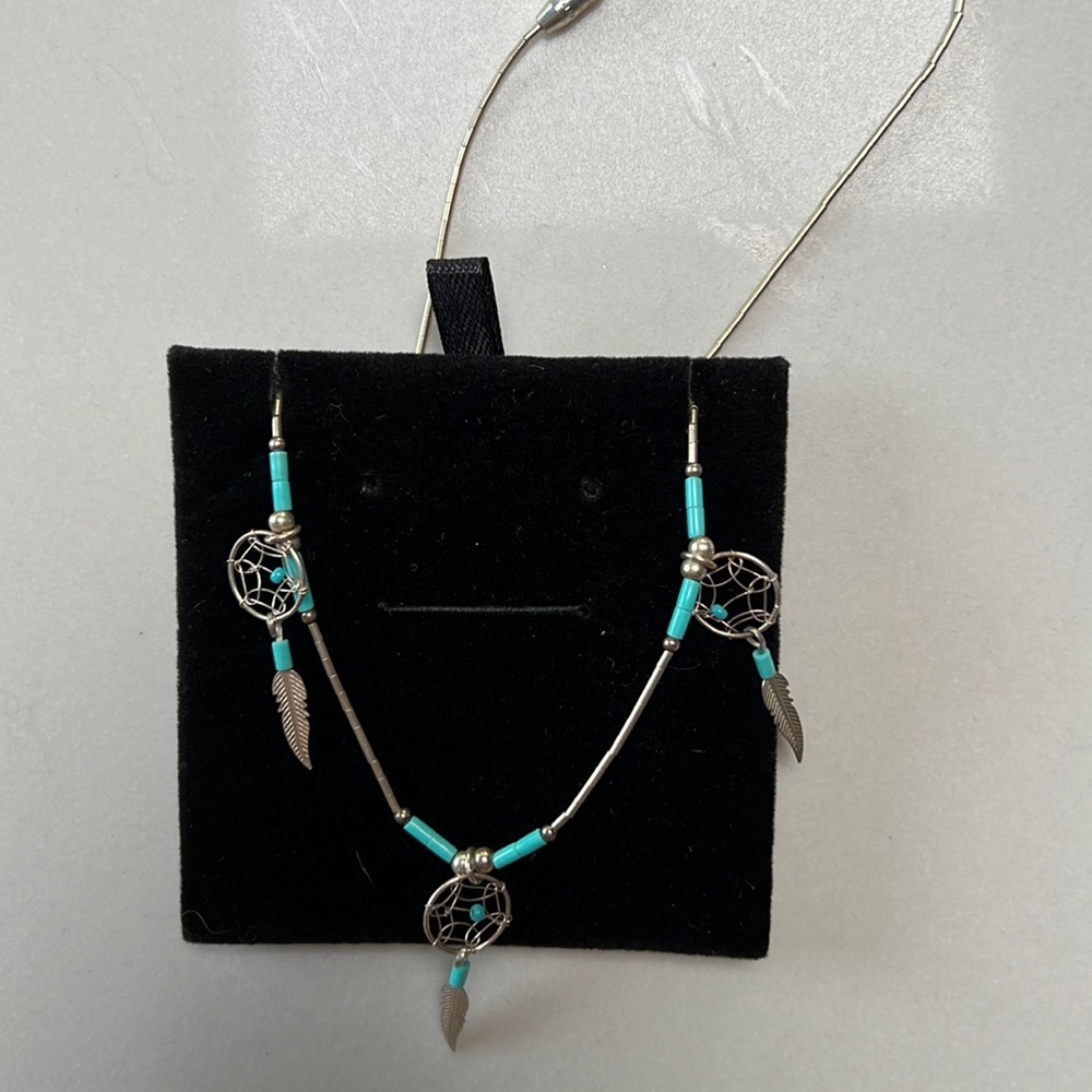 Silver Dreamcatcher Necklace